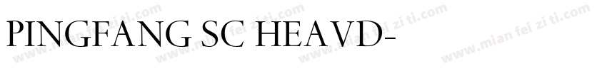 PINGFANG SC HEAVD字体转换